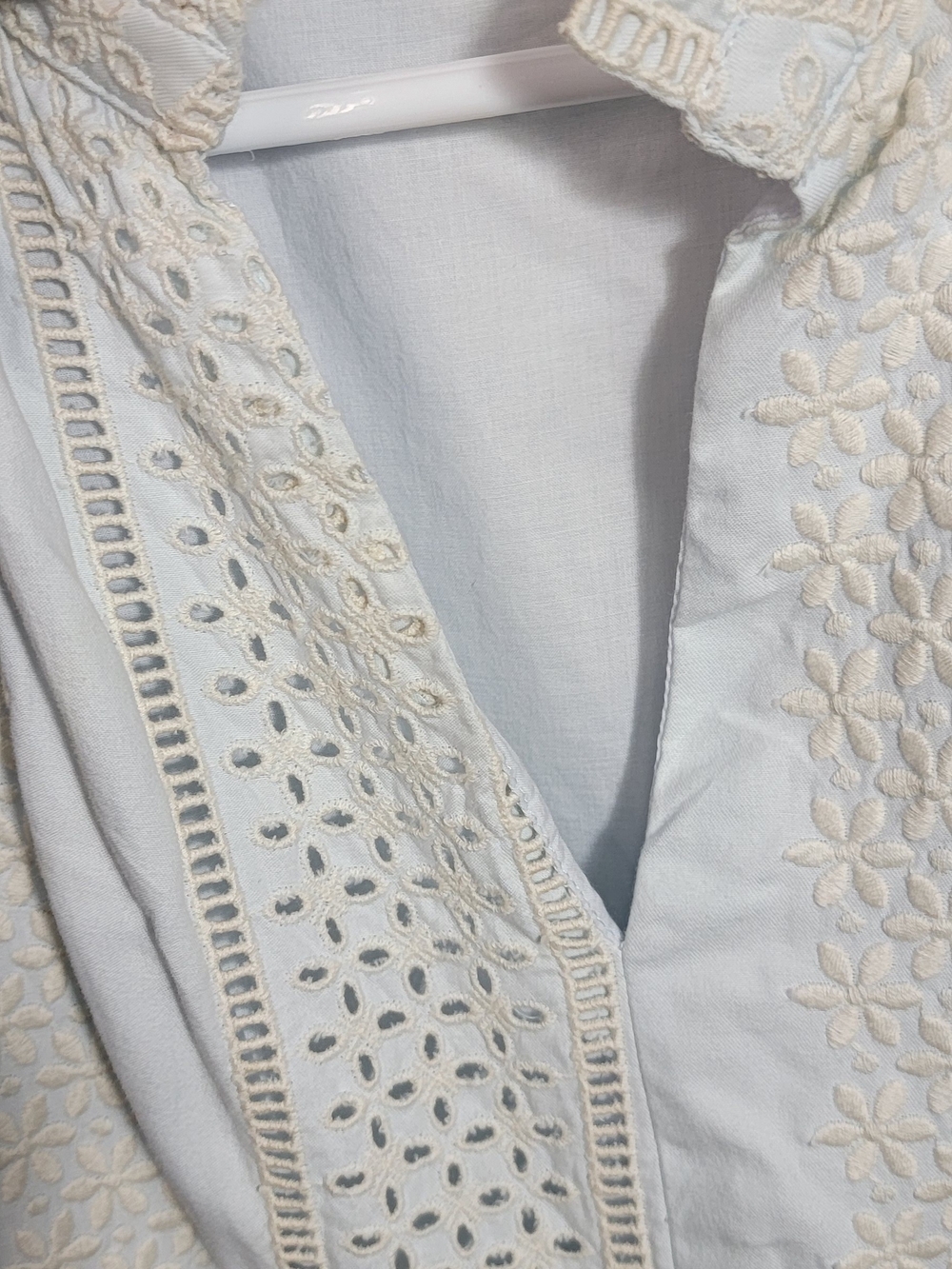 Karlie Light Mint Eyelet Sleeveless Dress Size Large - Picture 6 of 8